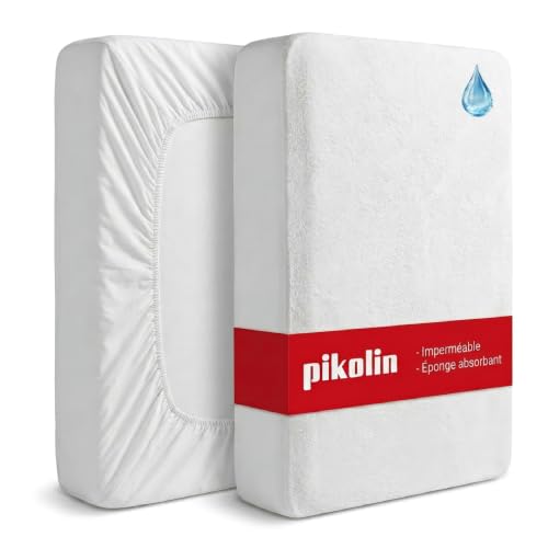 Pikolin Baby - Waterproof Terry Cot Mattress Protector, Silent, Oeko-Tex Certified, for Baby Cot 70 x 140 cm - Mattress Topper
