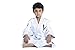 Vector Sports 100% Cotton Pearl Weave Kids Brazillian Jiu Jitsu BJJ Gi Attila Series Kimono Lightweight Preshrunk Fabric with Free White Belt (White, K1)