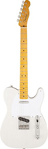Fender Classic 50's Telecaster Electric Guitar, Maple Fingerboard, White Blonde (Lacquer)