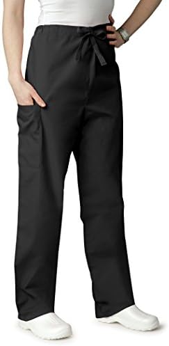 AZ Uniforms Men Women Natural-Rise Drawstring Halloween Costume Party Pants - 504 - Black - XL