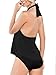 Upopby Women's Sexy High Neck One Piece Swimsuits Halter Flounce Backless Bathing Suits Plus Size Swimwear Monokini