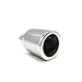 Amadget 2 PCS Bimini Top Caps Tube, Eye End Top Fitting Marine 316 Stainless Steel Bimini Canopy Hardware, Inside Dia 7/8