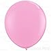 36 Inch Giant Jumbo Latex Balloons (Premium Helium Quality), Pack of 3, Regular Shape - Light Hot Pink