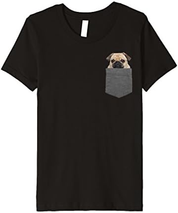 unisex-child Dog in Your Pocket Tshirt Pug Shirt 12 Black