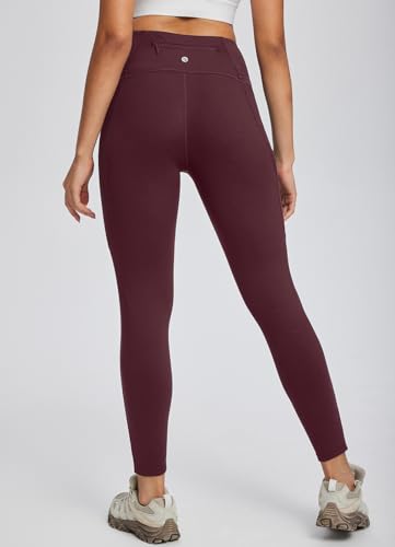 baleaf Women's Hiking Leggings with 3 Pockets Outdoor Gym Pants High Waist Quick Dry