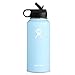 Hydro Flask Wide Mouth Water Bottle, Straw Lid - 32 oz, Frost primary
