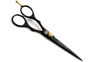 Left Handed Hair Scissors, Left Hand Hair Cutting, Hairdressing and Barber Shears, 6 inch - Presentation Case