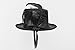 Jacobson Hat Company Women's Mini Glitter Top Hat Headband, Black, Adult