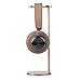 Headphone Stand Table Desk Accessories – Jokitech Metal Headset Holder Bracket Desktop Earphone Hanger Mount Storage Rack with leather silicon protection for Home and Office Display Rosegoldthumb 2