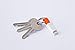 The inCharge Ultra Portable Charging / Sync Keychain Cable Compatible With Apple iPhone / iPad / iPod 10mm Thin Version (Orange)
