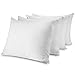 CirclesHome Pillow Protectors 4 Pack Standard Zippered - 100% Cotton Breathable Pillowcases - Protects Pillows from Dirt, Dust and Debri (Standard - Set of 4 - 20x26)