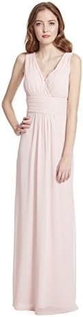 Samantha Paige V-Neck Sleeveless A-Line Floor Length Chiffon Formal Dress