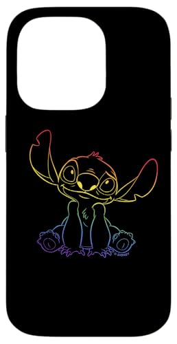 Disney Lilo & Stitch Rainbow Gradient Stitch Case for iPhone 14 Pro