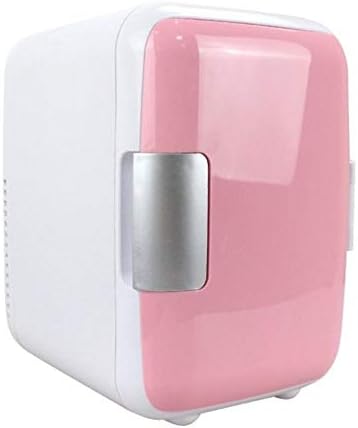 WENZHEN 4L car small household mini refrigerator, single door refrigeration refrigerator, semiconductor refrigeration box (color : Pink)
