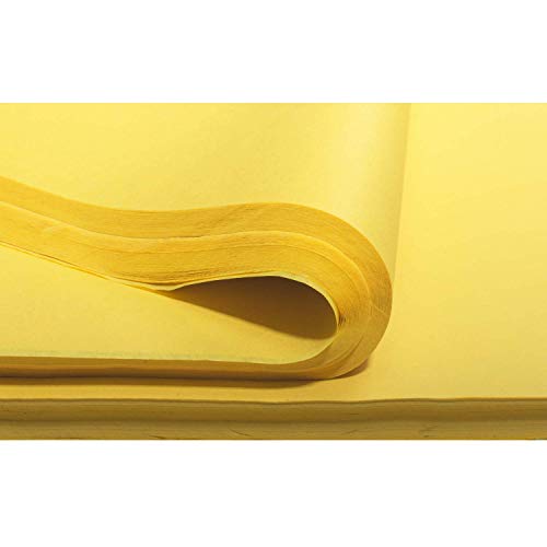 Crown 480 Sheets Bulk Pack Yellow Tissue Paper Gift Wrap Ream of