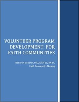 Volunteer Program Development For Faith Communities Dr - 