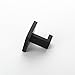 TURS SUS 304 Stainless Steel Bath Coat Hook Single Towel/Robe Clothes Hook for Bath Kitchen Garage Heavy Duty Contemporary Hotel Style Wall Mounted, Black