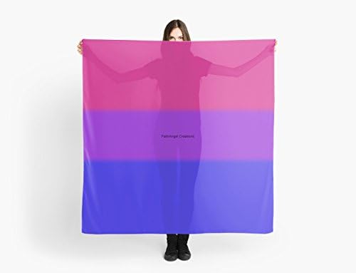 Bisexual Pride Flag Multi-Purpose Scarf, Shawl, Wrap, Table Cloth