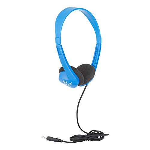 Egghead Heavy-Duty Kids' Stereo Headphones with Ear Cushions and 4'3" Cord, Adj…