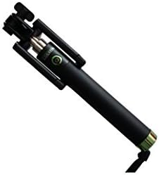 Clik Stik Pro Wireless Selfie Stick with built-in Bluetooth Remote Shutter, Extendable, Compact, Compatible with Android and Apple IOS, Colour - Black