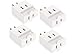 Oviitech Single Receptacle to 3 Outlet Cube Wall Tap,Plug-In Triple outlet polarized adapter,White(4 Pack) primary