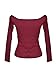 Blooming Jelly Women's Front Lace Up Off Shoulder Long Sleeve Crop Tops