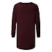 Moilant Women O-Neck T Shirt Cute Cartoon Print Tops Plus Size Casual Blouse Tunic Winethumb 3