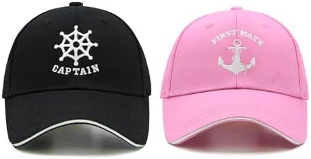 Amazon.com: 2Pcs Anchor Embroidered Captain Hat Skipper  display picture 1