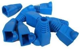 UbiGear LOT Cat5 Cat5e Cat6 Rj45 Plug Connector End Boot Cap Snagless (100 pcs, Blue)