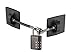 Refrigerator Lock (Black with Black Combination Padlock)