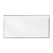 Ghent 48.50 x 96.50 Inches Aluminum Frame Porcelain Magnetic Projection Whiteboard with 1-Inch Maprail (PRM1-48-4)