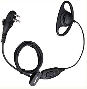 HYT EHM15 D-Earset In-Line Microphone PTT and VOX Earpiece TC-500 TC-508 TC-518 TC-580 TC-610 TC-700 PD502 PD562 TC-700Ex Radio Headset