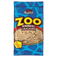 Image of Austin Zoo Animal Crackers, Original, 2oz Pack, 80/Carton