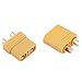 T-Trees XT90 Battery Connector Set for RC Lipo Battery Motor 5 Pairs Yellow ,5 Male Connectors + 5 Female Connectors
