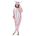 Emolly Fashion Bunny Animal Onesie - Soft and Comfortable with Pockets! Fun As a Costume or Pajamas - for Men Women Teens Adults! 5% of Sales Donated to San Diego Zoo Global Wildlife Conservancy