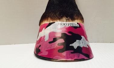 Hoofies Horse Hoof Stickers Pink Camo Medium