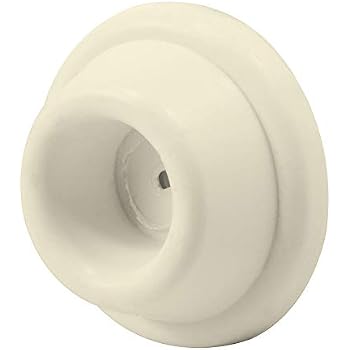 12x Self-Adhesive Rubber Door Knob Bumpers - White, 4cm - Wall Protector Stoppers