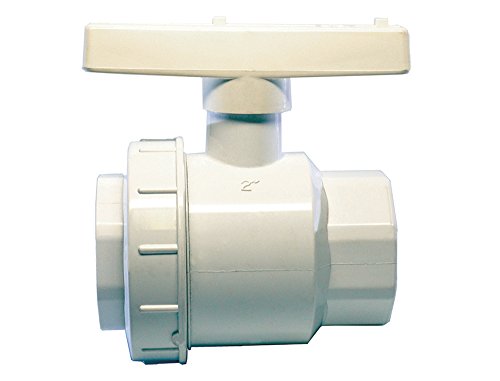 American Valve P200SUE 2" PVC Single Union Ball Valve Schedule 40 Socket, 2-Inch