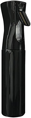 Magic Aero Mist Spray Bottle, Black, Ultra-Fine Continuous Aerosol Mist Trigger, for Hairstyling, Cleaning, Plants and Pets, 10 Ounces