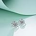 YFN Celtic Knot Earring Vintage Sterling Silver Flower Women Stud Earrings 10mm