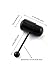 Black Stainless Steel Vibrating Tongue Rings Stud Barbell Body Piercing Kit