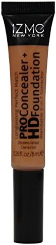 2-In-1 PRO Concealer + HD Foundation .25 Oz Long lasting Blendable Corrector (Almond)