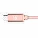 LAX Gadgets Durable Nylon Braided Tangle Free 2.0 Micro USB Android Charging and Data Sync Cable for Samsung, HTC, Motorola, Nokia, Kindle, MP3, Tablet and More[10 Feet-Rose Gold]
