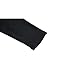 uxcell Men Solid Black Elastic Waist Slant Pockets Harem Pants 32-34 Black