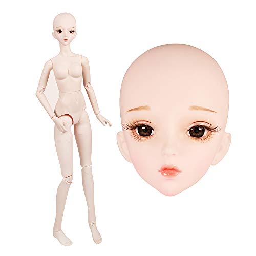 EVA BJD 1/3 BJD Doll 22 Joints Customized Ball Jointed Doll About 62cm Tall 24in for Collect DIY Dolls