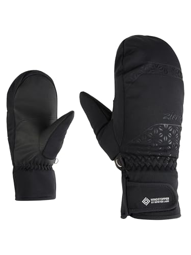 Ziener Damen KLEMENTINA-Z Ski-Fäustling/Wintersport | Soft-Shell, Windstopper, PFC frei, Black, 7