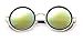 AV SUPPLY Hot Steampunk Retro Style 50s Silver & Black Frame Green Round Mirror Lens Glasses Blinder Sunglasses