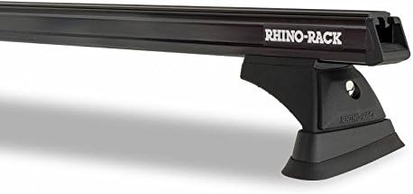 Rhino Rack 2010-2019 Compatible with LEXUS GX 4dr SUV With Roof Rails Removed Heavy Duty RCH Black 2 Bar Roof Rack Front/Middle JA9433