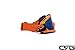 CRG Sports Orange Motocross ATV Dirt Bike Off Road Racing Goggles T815-7-6A Multi-Color Lens Orange Frame