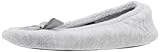 Isotoner Women's Terry Ballerina, Heather,Large-8/9